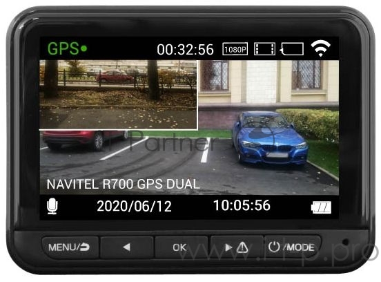 Видеорегистратор Navitel R700 GPS DUAL черный 1080x1920 1080p 170гр. GPS MSTAR AIT8339