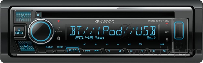 Автомагнитола CD Kenwood KDC-BT640U 1DIN 4x50Вт