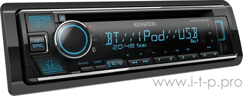 Автомагнитола CD Kenwood KDC-BT640U 1DIN 4x50Вт