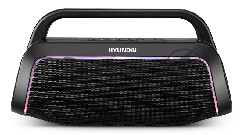 Колонка порт. Hyundai H-PAC560 черный 10W 1.0 BT/3.5Jack/USB 10м 3000mAh