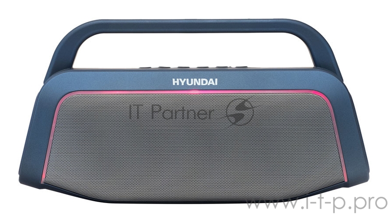 Колонка порт. Hyundai H-PAC580 синий 10W 1.0 BT/3.5Jack/USB 10м 3000mAh