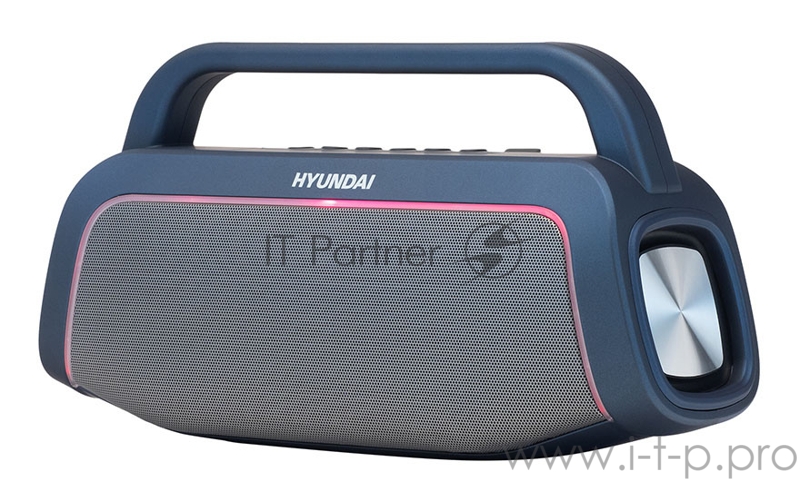 Колонка порт. Hyundai H-PAC580 синий 10W 1.0 BT/3.5Jack/USB 10м 3000mAh
