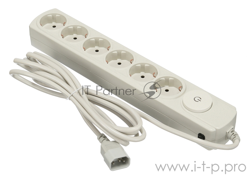 Сетевой фильтр Ippon BK132 3м (6 розеток) белый (коробка)