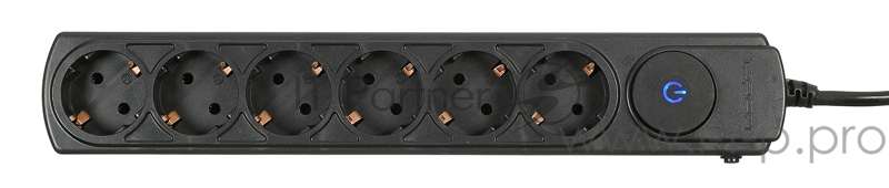 Сетевой фильтр Ippon BK252-16 5м (6 розеток) черный (коробка)