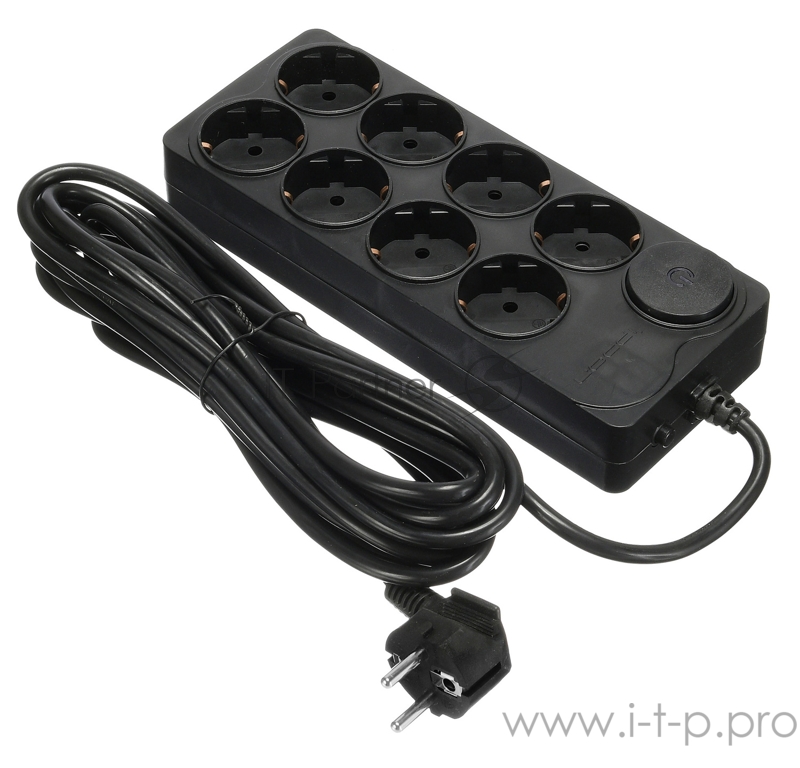 Сетевой фильтр Ippon BK258-16 5м (8 розеток) черный (коробка)