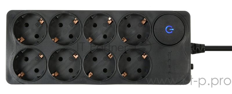 Сетевой фильтр Ippon BK258-16 5м (8 розеток) черный (коробка)