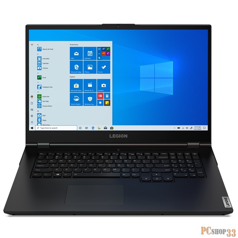 Ноутбук Lenovo Legion 5 17IMH05 Core i5 10300H/16Gb/SSD512Gb/NVIDIA GeForce GTX 1650 Ti 4Gb/17.3/IPS/FHD (1920x1080)/Windows 10/black/WiFi/BT/Cam