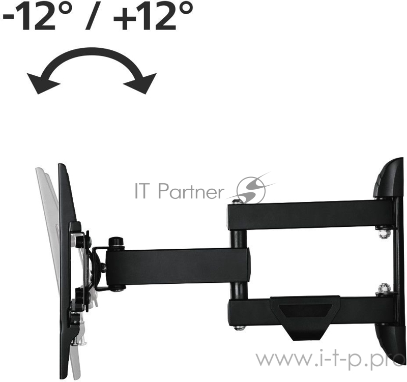 Кронштейн для телевизора Hama H-108713 черный 10-48 макс.25кг настенный фиксированный