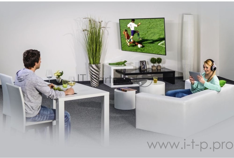 Кронштейн для телевизора Hama H-108713 черный 10-48 макс.25кг настенный фиксированный