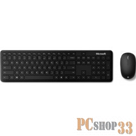 Клавиатура + мышь Microsoft Dsktp Bndl клав:серый мышь:черный беспроводная BT slim