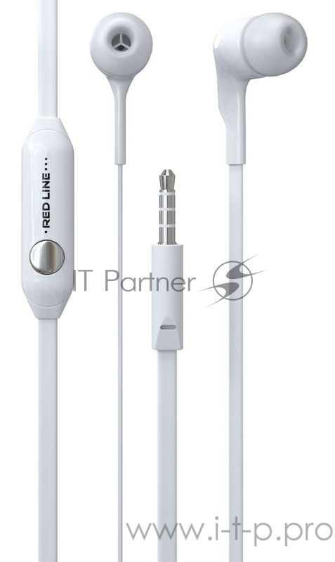Гарнитура вкладыши Redline E01 белый проводные (в ушной раковине)