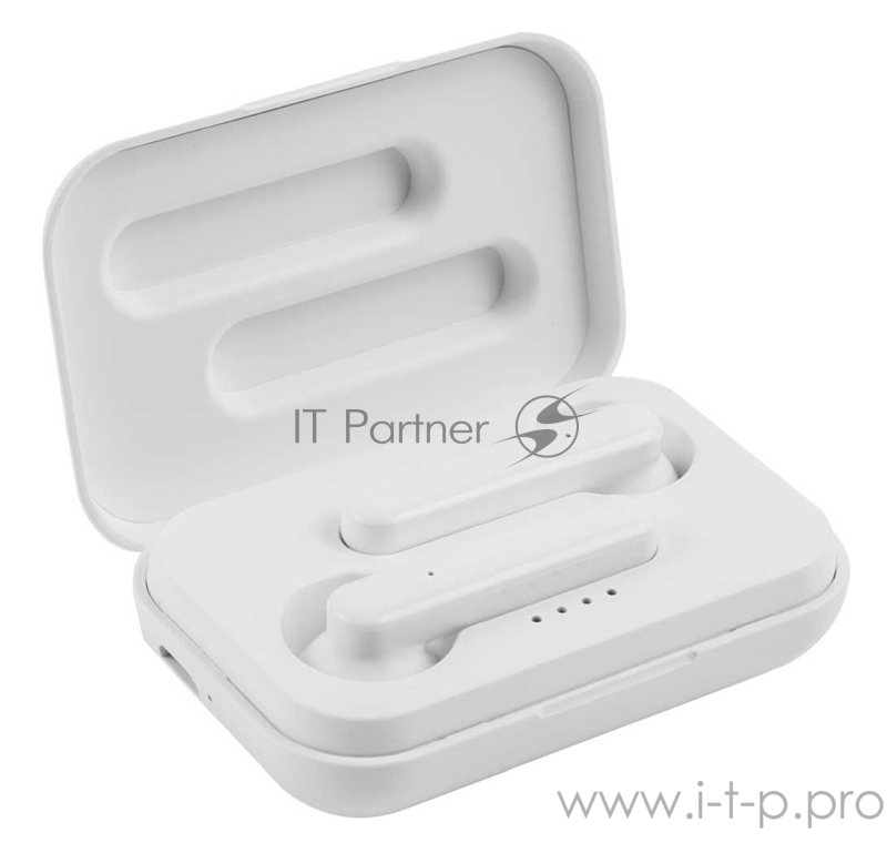 Гарнитура вкладыши Redline BHS-22 белый беспроводные bluetooth (в ушной раковине)