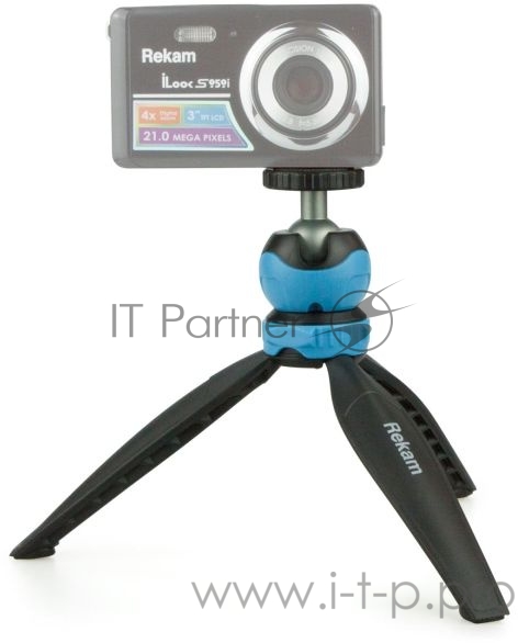 Штатив Rekam Pokipod настольный черный пластик/металл (143гр.)