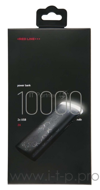 Мобильный аккумулятор Redline UK-113 10000mAh 1A черный