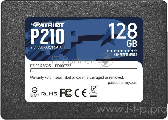 Накопитель SSD Patriot SATA III 128Gb P210S128G25 P210 2.5