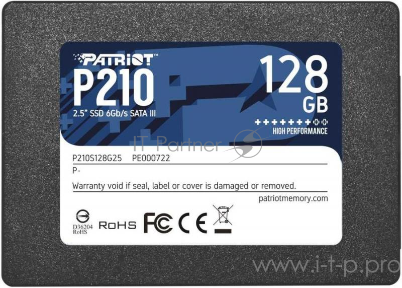 Накопитель SSD Patriot SATA III 128Gb P210S128G25 P210 2.5