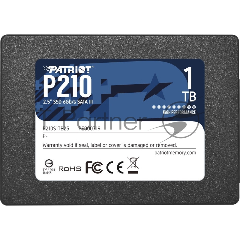 Накопитель SSD Patriot SATA III 1Tb P210S1TB25 P210 2.5
