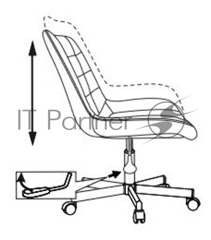 Кресло Бюрократ CH-350M/VELV72 без подлокотников оранжевый Velvet 72 крестовина металл
