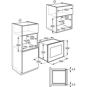 Микроволновая печь Zanussi ZMSN5SX 17л. 700Вт нержавеющая сталь (встраиваемая)