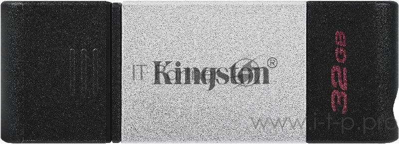 Накопитель KINGSTON DT80 32GB Flash USB 3.2 Gen 1, USB-C Storage