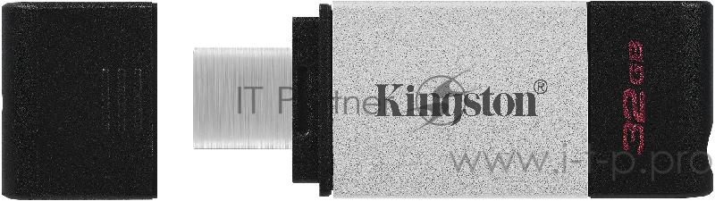 Накопитель KINGSTON DT80 32GB Flash USB 3.2 Gen 1, USB-C Storage