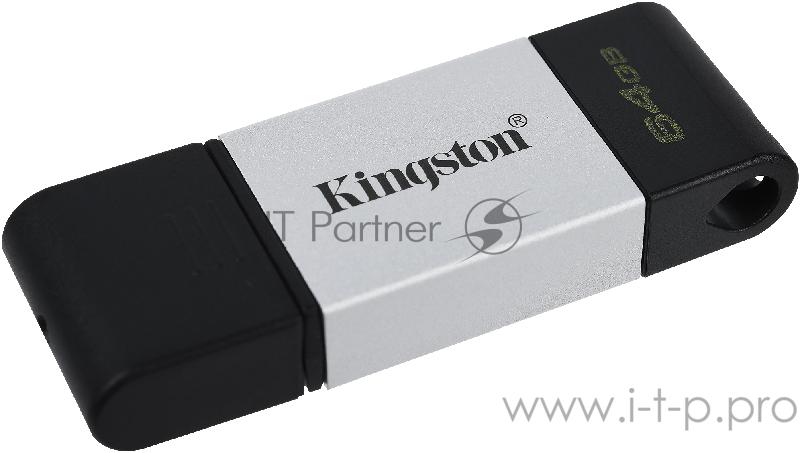 Накопитель KINGSTON DT80 64GB Flash USB 3.2 Gen 1, USB-C Storage