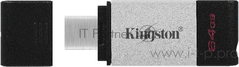 Накопитель KINGSTON DT80 64GB Flash USB 3.2 Gen 1, USB-C Storage