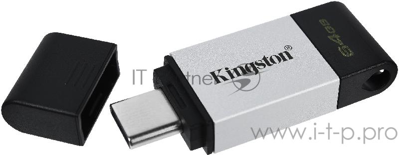 Накопитель KINGSTON DT80 64GB Flash USB 3.2 Gen 1, USB-C Storage