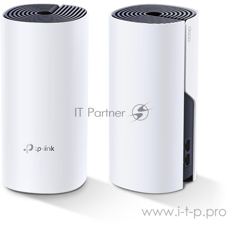 Бесшовный Mesh роутер TP-Link DECO P9 (2-PACK) AC1200 10/100/1000BASE-TX белый (упак.:2шт)