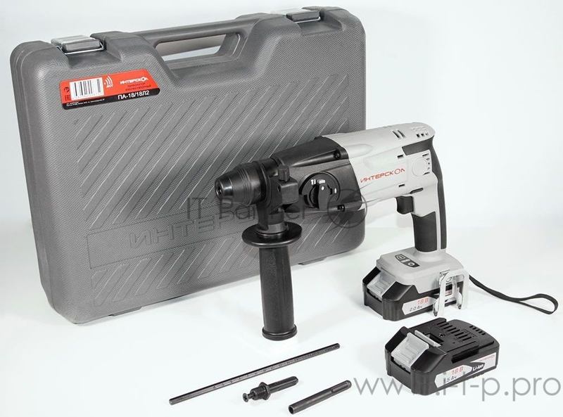 Перфоратор Интерскол ПА-18/18Л2 патрон:SDS-plus аккум. (кейс в комплекте)