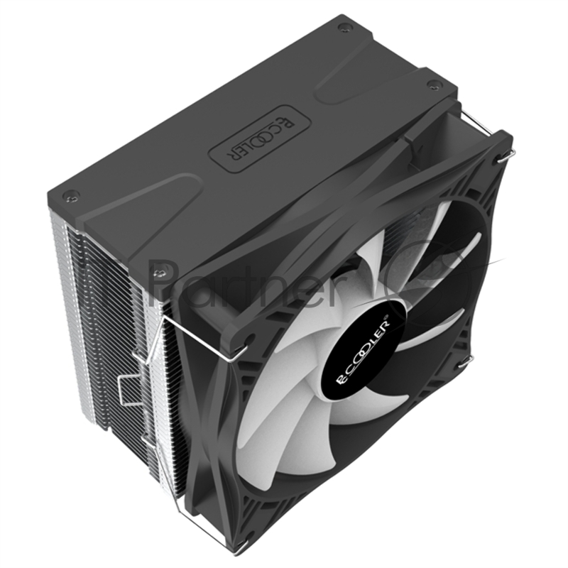 Кулер PCCooler GI-X4S S775/115X/20XX/AM2/AM3/AM4 (24 шт/кор, TDP 145W, 120mm PWM LED FAN, 4 тепловые трубки 6мм, 800-1600RPM, 18-30,8dBa)