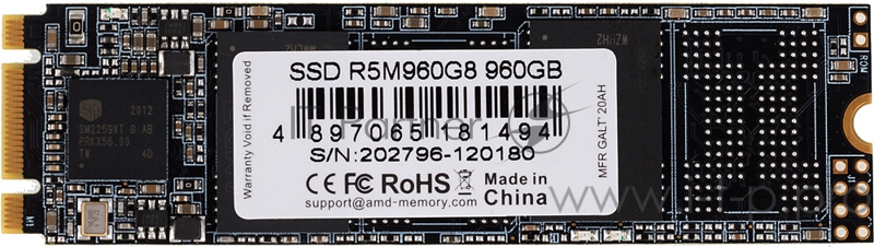 Накопитель SSD AMD SATA III 960Gb R5M960G8 Radeon M.2 2280