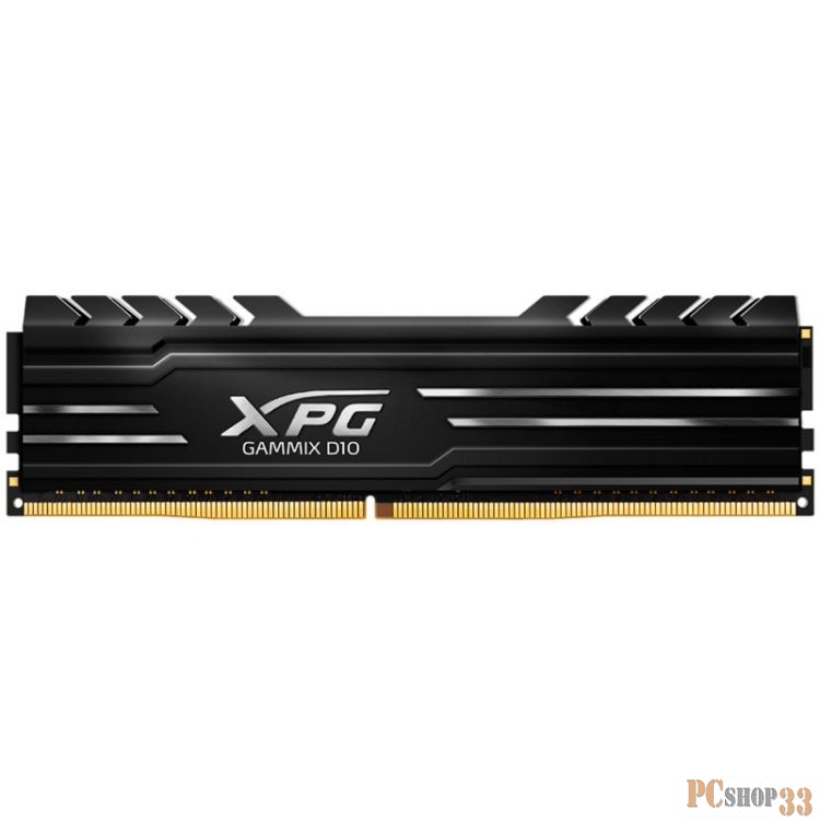 16GB ADATA DDR4 3000 DIMM XPG GAMMIX D10 Black Gaming Memory AX4U3000716G16A-SB10 Non-ECC, CL16, 1.35V, 2048x8, RTL