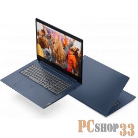 Ноутбук Lenovo IdeaPad IP3 17IML05 Core i3 10110U/4Gb/1Tb/SSD128Gb/Intel UHD Graphics/17.3/TN/HD+ (1600x900)/Windows 10/blue/WiFi/BT/Cam