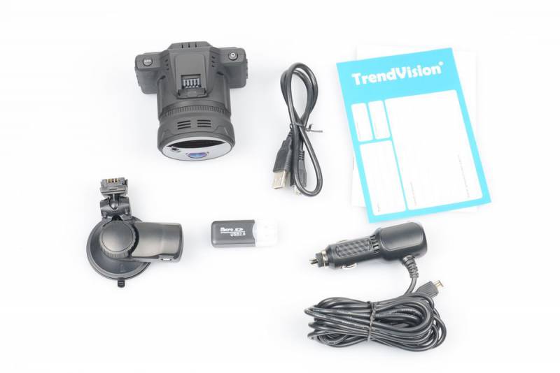 Видеорегистратор TrendVision Combo черный 1296x2304 1296p 170гр. GPS Ambarella A7LA50