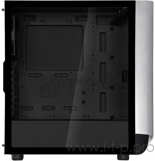 Корпус SilverStone SST-SEA1SB-G чёрный (ATX, закаленное стекло, fan 200 мм 2шт, fan 120 мм 1шт,USB 3.0 x 2 USB 3.1 Gen 2 Type-C x 1 Combo, HD Audio)