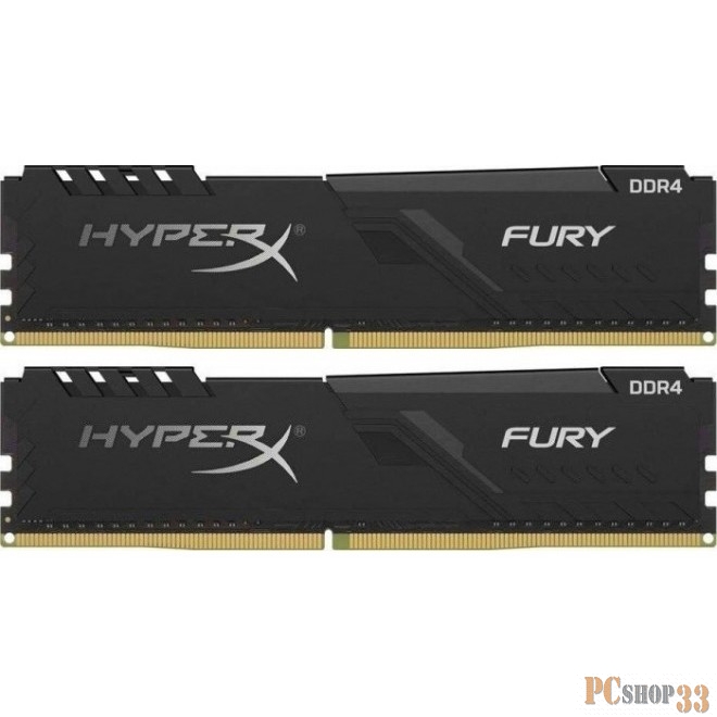 Модуль памяти DDR 4 DIMM 32Gb PC24000, 3000Mhz, Kingston HyperX FURY Black CL16 (Kit of 2) (HX430C16FB4K2/32) (retail)