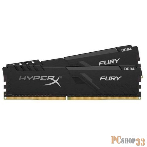 Модуль памяти DDR 4 DIMM 64Gb PC27733, 3466Mhz, Kingston HyperX FURY Black CL17 (Kit of 2) (HX434C17FB3K2/64) (retail)