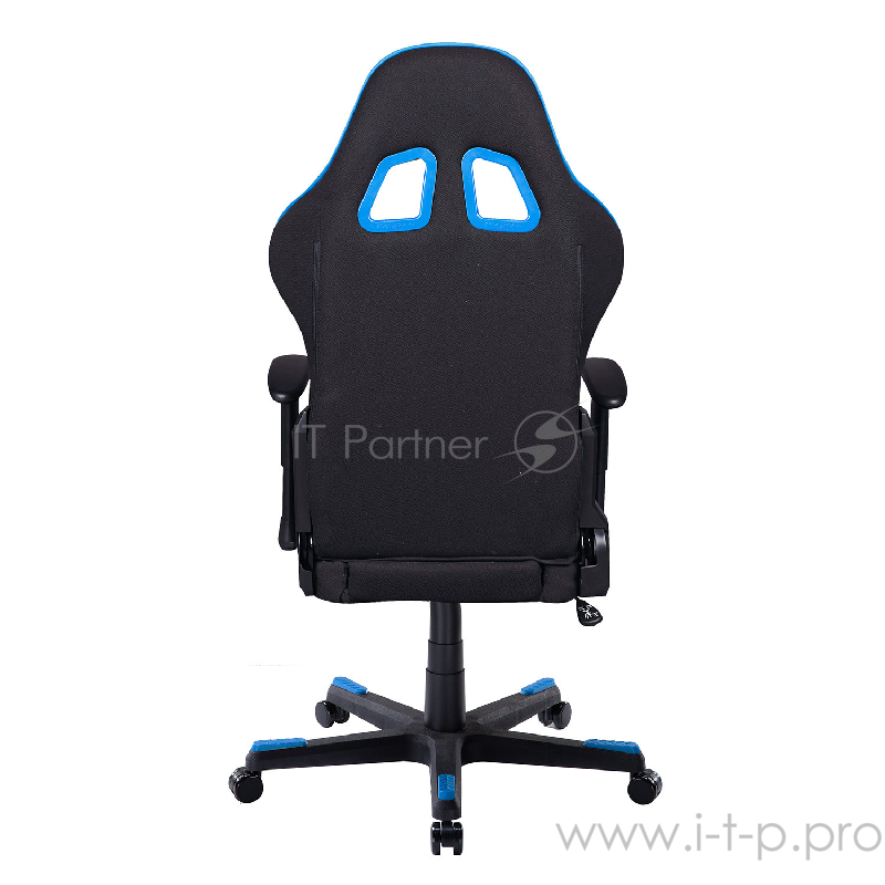Игровое кресло DXRacer Formula чёрно-синее (OH/FD101/NB, экокожа/текстиль, регулируемый угол наклона, Топ-Ган)