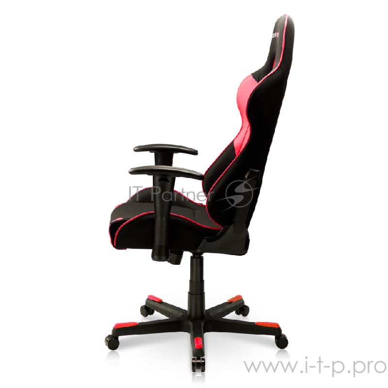 Игровое кресло DXRacer Formula чёрно-красное (OH/FD101/NR, экокожа/текстиль, регулируемый угол наклона, Топ-Ган)
