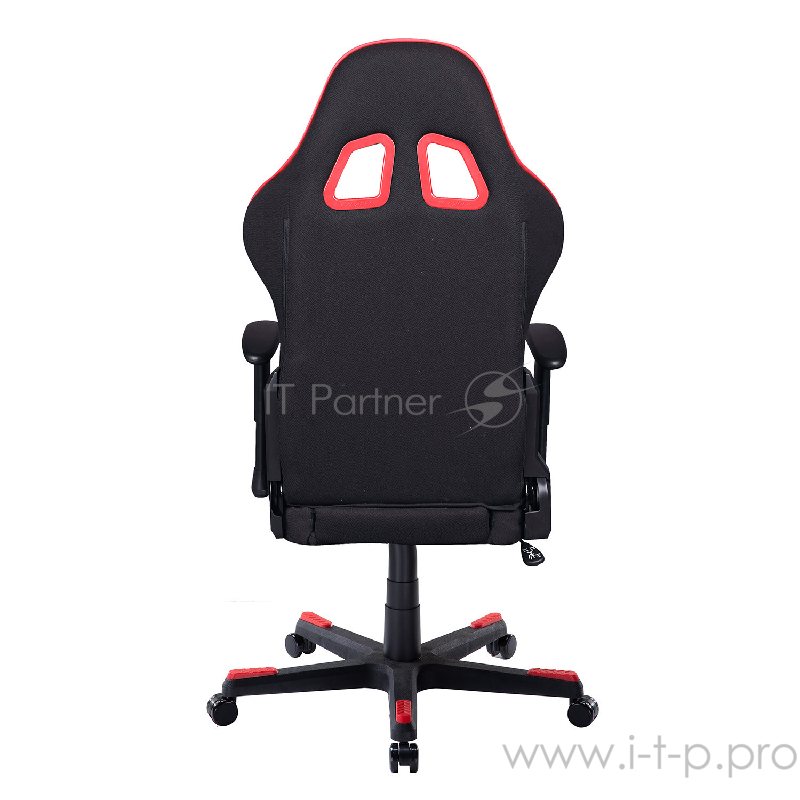 Игровое кресло DXRacer Formula чёрно-красное (OH/FD101/NR, экокожа/текстиль, регулируемый угол наклона, Топ-Ган)