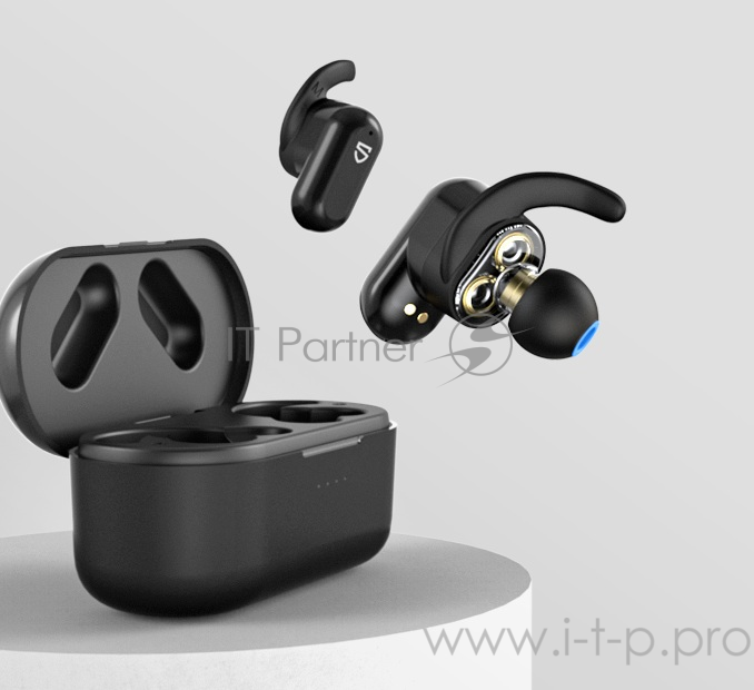 Наушники SoundPEATS TWS Truengine 2 Bluetooth 5.0, 500мАч,d6.0мм, IPX6,Qi,черный