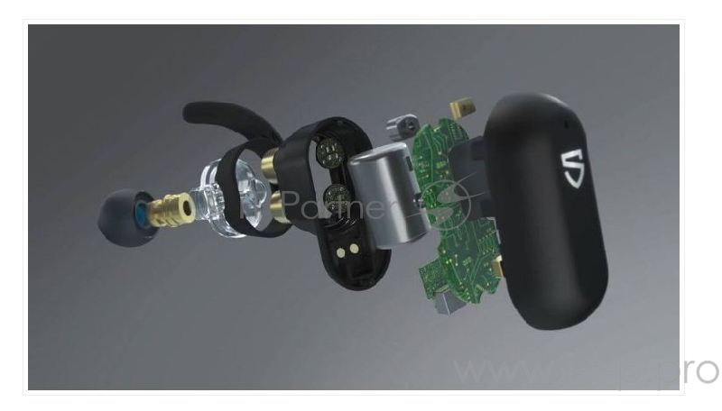 Наушники SoundPEATS TWS Truengine 2 Bluetooth 5.0, 500мАч,d6.0мм, IPX6,Qi,черный