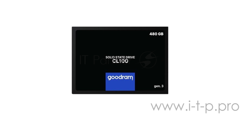Накопитель SSD 2.5 Goodram 120Gb CL100 gen.3 <SSDPR-CL100-120-G3> (SATA3, up to 520/360MBs, 3D TLC, 7mm)