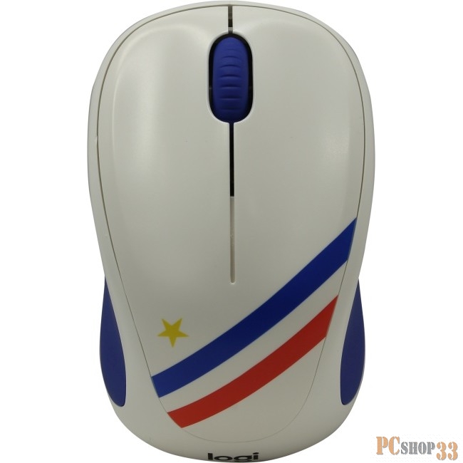 Оптическая мышь Logitech M238 France 910-005404, беспров., 2кн.+скр., с рисунком (USB)