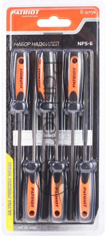 Набор надфилей PATRIOT NFS-6, 140мм, 6 предм.