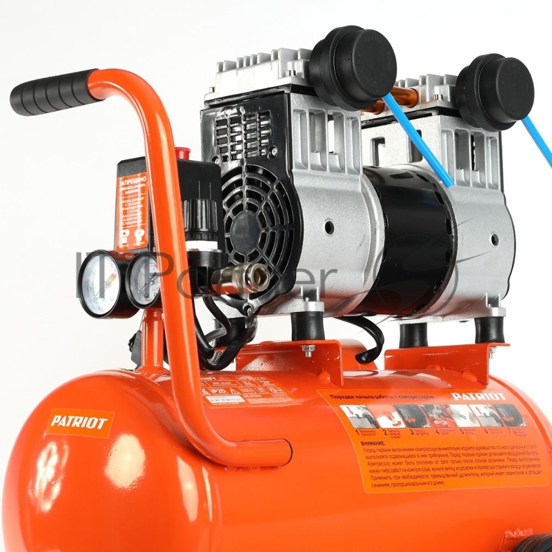 Компрессор Patriot поршневой безмасляный WO 24-220 , 200 л/мин, 8 бар, 1250 Вт, 24 л, быстросъемный 1/4