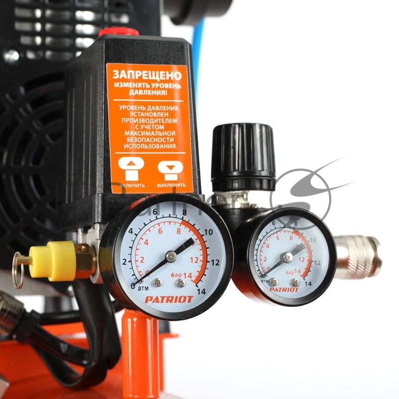 Компрессор Patriot поршневой безмасляный WO 24-220 , 200 л/мин, 8 бар, 1250 Вт, 24 л, быстросъемный 1/4