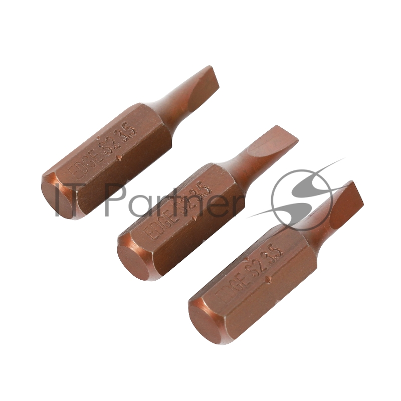 Бита EDGE by PATRIOT SL 3.5мм, сталь S2, длина 25 мм, 3шт в блистере