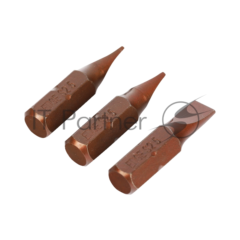 Бита EDGE by PATRIOT SL 5.0мм, сталь S2, длина 25 мм, 3шт в блистере